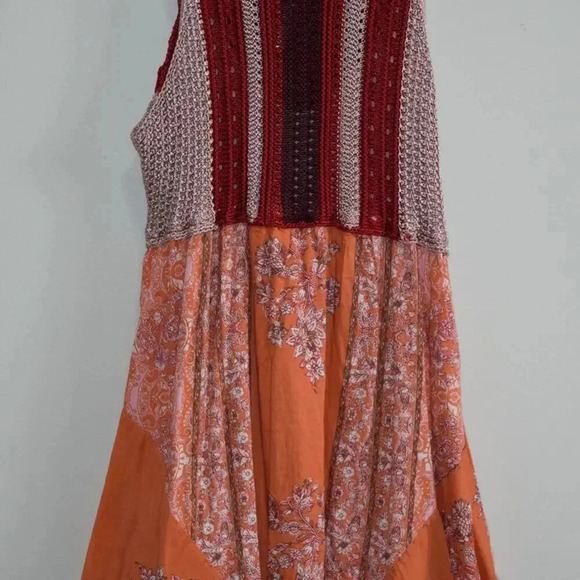 Free People Paisley and Crochet Dress - Picture 3 of 4